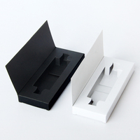 Boîte blanche ou noire de 10ml boîte d'emballage de bouteille de parfum vide boîtes en papier personnalisables emballage Logo personnalisé