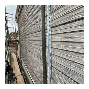 Factory Wholesale 600x2500mm Galvanized Expanded Metal Rib Lath For Steel-Frame Construction House