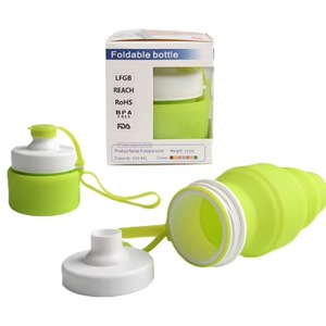 MUESTRA GRATUITA Botella de agua de poliéster, botella para bebidas, libre de BPA, a prueba de fugas, botella de agua deportiva para bicicleta, plegable, apta para bebidas carbonatadas - Product Image 3
