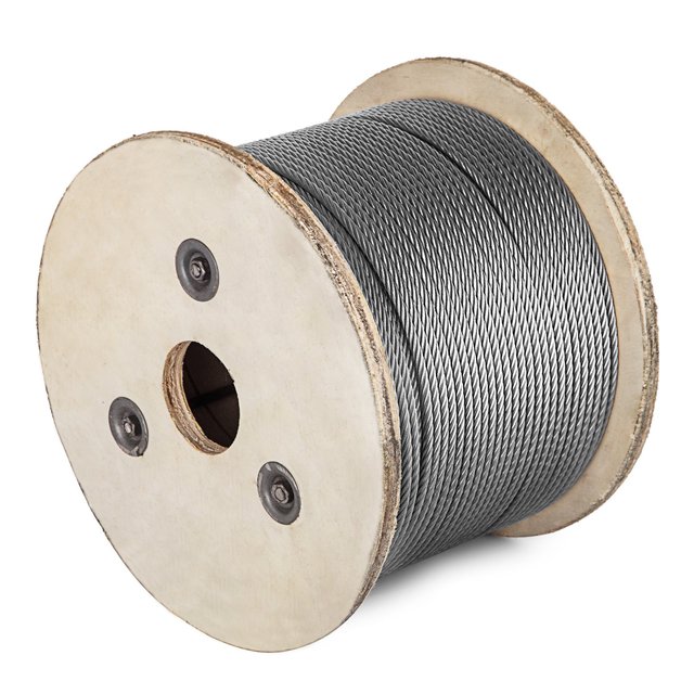 Cable Wire Winch Steel Rope Galvanised Steel Cutting 1/16" X 10000' 7x7 Galvanized Aircraft Cable Cold Heading Steel 6 X 19 TYNE