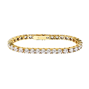 Tennis <strong>Bracelet</strong> 18K Gold Plated S925 Sterling <strong>Silver</strong> Custom Cz Moissanite Lab Grown Diamond Tennis Hand <strong>Bracelet</strong> for Women <strong>Men</strong> - Product Image 5