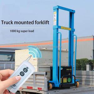 2025 Newest Automatic Loading Forklift Hydraulic Forklift Electric <strong>Pallet</strong> <strong>Stacker</strong> Lifting Height 1.6m Automatic Loading <strong>Stacker</strong> - Product Image 3