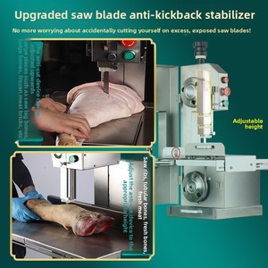 Tabletop <b>Bone</b> <b>Saw</b> Machine Commercial & Home Use Small Fully Automatic Rib 18cm Cutting Width Compact Design Ideal for Both Home - Product Image 3