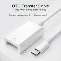 Adaptor USB2.0 Tipe-C ke USB-A untuk Ponsel & Laptop 100% Kompatibel OEM Transfer Data Mudah