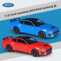 WELLY 1:25 2024 Ford Mustang GT Modèle de voiture en alliage moulé sous pression Série NEX pour garçons Collectionneurs Cadeau
