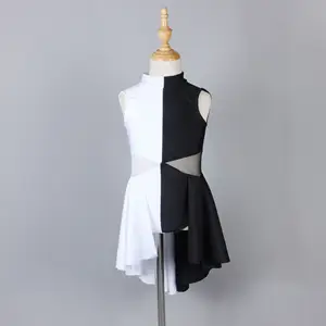 여자 광대 흑백 드레스 서커스 공연 댄스 단체 인형 쇼 댄스 착용