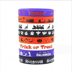 Hallowmas Children's Halloween Silicone <b>Bracelet</b> Fashion Sport Recycled Silicone Wristband Halloween Rubber <b>Bracelet</b> - Product Image 5