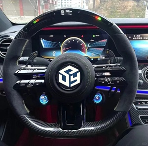 Volante professionale in vera fibra di carbonio per auto con Design libellula misura per Mercedes benz <span class=keywords><strong>AMG</strong></span> W204 W205 <span class=keywords><strong>W212</strong></span> W214 W215 CLA CLE - Product Image 5
