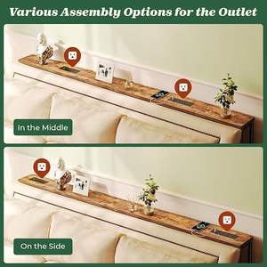 Ensemble de <span class=keywords><strong>table</strong></span> <span class=keywords><strong>console</strong></span> moderne de luxe 2 pièces <span class=keywords><strong>2026</strong></span> avec prise de courant, <span class=keywords><strong>table</strong></span> d'entrée longue, station de charge, <span class=keywords><strong>table</strong></span> étroite pour canapé, pour salon - Product Image 4