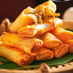 Rouleaux de printemps végétaliens Jiangnan fabriqués à la main: recette Huaiyang Tri-Threads, congelés authentiques - Product Image 5