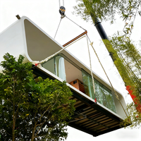 Maison mobile, maison préfabriquée, conteneur, maison portable de luxe en acier léger, écologique, anti-corrosion, maison modulaire préfabriquée