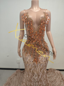 Ocstrade Listo para Enviar - Contacta Antes de Ordenar Vestido de Noche de Lujo <span class=keywords><strong>con</strong></span> Pedrería en Oro Rosa, Elegante Vestido de Gala para Baile de Graduación 2026 de Lujo - Product Image 3