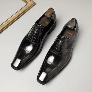 Men's Shoes - 2025 Autumn & Winter Business Formal Cap-<b>Toe</b> Oxford Shoes Italian-Style <b>High</b>-<b>Heel</b> Long-Cut Trendy Men's Shoes - Product Image 2