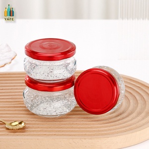 Venda quente 80ml 100ml 150ml 200ml 370ml 12 oz Jarras De Vidro Terrina com Tampa De Metal para Alimentos na EU Food <span class=keywords><strong>Standard</strong></span> - Product Image 1