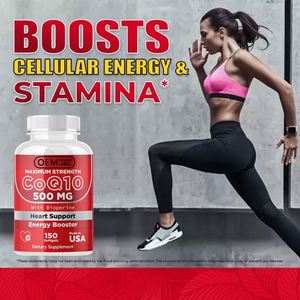 Coenzima Q10 Softgels de etiqueta privada OEM y ODM, suplemento de protección cardíaca antienvejecimiento para el cuidado de la salud para adultos - Product Image 3