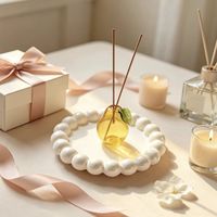 Brûleurs d'encens en verre de style zen asiatique pour la décoration de la maison et de la table, aromathérapie au bois de santal, utilisation pour la cérémonie du thé zen