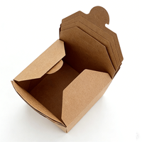 Boîtes à emporter résistantes à l'huile de qualité alimentaire, contenants en papier écologiques pour frites, nuggets de poulet, restauration rapide, emballage personnalisé