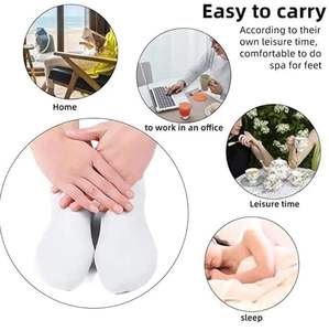 Nemlendirici ayak maskesi peeling silikon çorap plaj koruyucu çorap peeling silikon çorap ayak cilt bakımı - Product Image 5