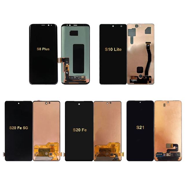 Mobile Phones Lcds for Samsung S8 Plus S9 S10 Lite S20 Fe 5G S21 S22 S23 Touch Screen Display Replacement Digitizer Assembly