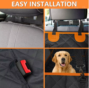 Wasserdichte Hunde-Hängematten-Kofferraum matte Rutsch feste, kratz feste Seiten klappen und Aufbewahrung taschen für Autos itze für Hunde - Product Image 2