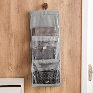 Thickened Non-Woven Fabric Dustproof Wall-Mounted Double-Sided <b>Storage</b> <b>Hanging</b> Organizer <b>Bag</b> for Wardrobe with <b>Storage</b> Hook - Product Image 4
