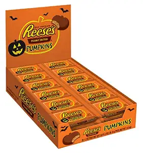 Reese's Halloween cốc bơ đậu phộng, Kẹo sô cô la hình bí ngô, 1.2 oz (Gói 36)