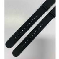 Correa de Reloj de Nylon de 22mm de Ancho, 1 Pieza, Correa de Nylon Estilo NATO Negra con Hebilla Negra PVD con Logotipo Grabado, Proveedor en Stock