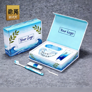 Scatole di Cartone Magnetiche all'Ingrosso, Scatola a Cassetto, Set di Scatole per Apparecchi Ortodontici con Strumenti per l'Igiene Orale per Pazienti Pediatrici - Product Image 2