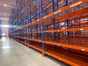 מערכת אחסון משטחים כבדה בעלת 5 שכבות הגנה מפני קורוזיה, יחידת אחסון מערימה, מדפי משטחים מפלדה - Product Image 1