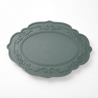 Nouveau design, haute qualité, antidérapant, résistant à la chaleur, de qualité alimentaire, 3 mm, écologique, set de table en silicone, table à manger, minimaliste, personnalisé