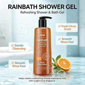Gel Douche et Bain Rafraîchissant Rainbath 250ml Parfum Agrumes, Mousse et Eau de Pluie Nettoyant Doux pour le Corps - Product Image 3