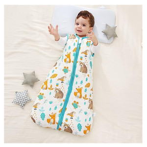 Manta usable cálida de algodón orgánico 100% de gran espacio de 2,5 Tog <span class=keywords><strong>para</strong></span> bebés de 0 a 6 meses o niños pequeños <span class=keywords><strong>para</strong></span> todas las estaciones 200TC - Product Image 5