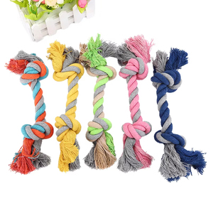 ของเล่นสุนัขเชือกไนลอนหลากสีสุดหรู พร้อมผ้าฝ้ายสำหรับเล่นและฝึก - Product Image 1