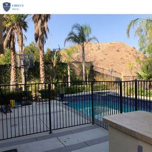 Panel pagar baja hitam luar ruangan kustomisasi pabrik 5ft Panel cetak atas padat Panel bubuk dilapisi Panel logam pagar - Product Image 3