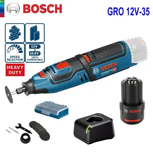 Meuleuse sans fil <span class=keywords><strong>Bosch</strong></span> GRO 12V-35, <span class=keywords><strong>outil</strong></span> rotatif électrique <span class=keywords><strong>multifonction</strong></span> 12V pour la gravure, le ponçage, le polissage, le perçage, outils électriques - Product Image 1