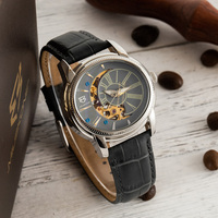 Niche Design ovale creux Miyota mécanique dames montre haut de gamme personnalisé créatif cadran bracelet en cuir boîtier en acier inoxydable