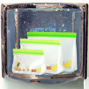 Customized Biodegradable Zipper EVA Plastic Ziplock Food Storage Bag Freezer PEVA Snack Bag Screen <b>Printing</b> <b>Packaging</b> <b>Printing</b> - Product Image 3