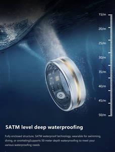 แหวนสมาร์ทติดตามสุขภาพ รุ่น 2025 SR03 ทำจากสแตนเลส พร้อมฟังก์ชันติดตามการนอนหลับ วัดออกซิเจนในเลือด ควบคุมวิดีโอ กันน้ำ 5 ATM ควบคุมผ่านแอป - Product Image 5