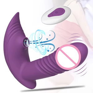 10 Frequency Lifelike Sucking 3 Frequency Thrusting Wearable Dildo Panty <b>Vibrator</b> <b>Remote</b> <b>Control</b> <b>Vibrator</b> - Product Image 3