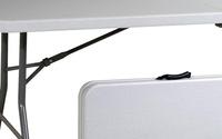 Easy — Table pliante, meuble de pique-nique rectangulaire, en plastique, longue et blanche, à bas prix, pour l'extérieur, OEM
