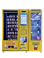Distributeur automatique de boîtes surprises avec ascenseur de salle d'exposition et allée à poussée directe, écran tactile pour le retrait central des boîtes POP Mart