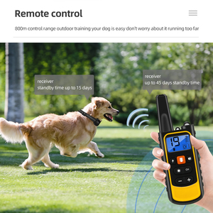 Collare Elettrico per Addestramento Cani Impermeabile Ricaricabile con Display LCD <span class=keywords><strong>Telecomando</strong></span> 800m 4 Modalità Antiabbaio - Product Image 6