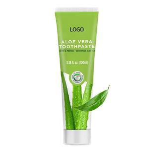 OEM/ODM Pasta de dientes de aloe vera orgánica para blanqueamiento de dientes sensibles Antibacterial Aliento fresco Anti-Limpie - Product Image 1