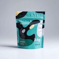 Sachets Mylar personnalisés 3,5g 7g 14g à fermeture éclair, imprimés en héliogravure, résistants à l'humidité, finition mate, couleur personnalisée, certifiés ISO9001