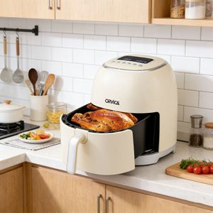 ORVICA Friteuse à air transfrontalière, friteuse à air multifonction entièrement automatique pour usage domestique, friteuse électrique grande capacité pour la cuisine - Product Image 1