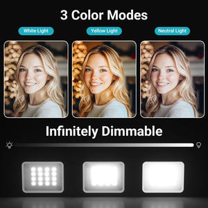 Mini lumière d'appoint Medalight pour Osmo Pocket 3 et pour température de couleur 2800-6500K, batterie intégrée, lumière LED pour vlog - Product Image 4