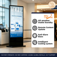 Kiosco Interactivo con Pantalla Táctil de 55 Pulgadas y Resolución 4K, Señalización Digital LCD Capacitiva, Mapa Interactivo de Piso, Tótem Guía para Boutiques y Centros Comerciales