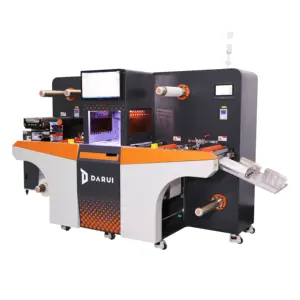DARUI D360 stickers paper film material web cut label laser die cutting machine