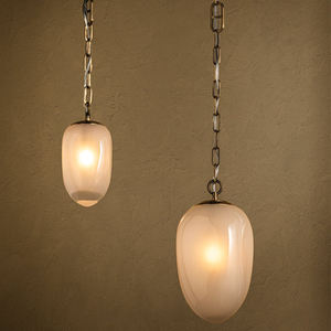 Lustre en verre rétro minimaliste français Restaurant Bar <span class=keywords><strong>comptoir</strong></span> café <span class=keywords><strong>plafonnier</strong></span> lustre décoratif moderne - Product Image 3