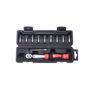 <span class=keywords><strong>Clé</strong></span> <span class=keywords><strong>dynamométrique</strong></span> 72T 2-24 Nm avec embout 1/4 pouce, kit d'outils 11 pièces avec embouts, douilles/barres d'extension pour rayons de vélo - Product Image 2